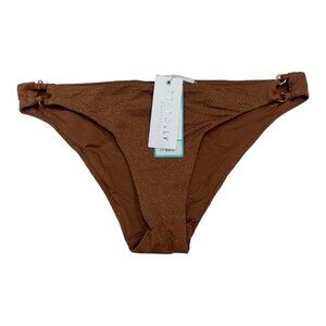 Seafolly Womens 10 Stardust Cheeky Hipster Bikini Bottom Brief‎ Bronze